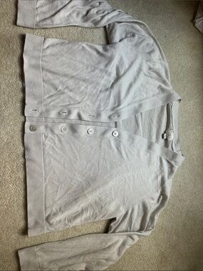a new day Light Beige Button V‑Neck Men’s Cardigan